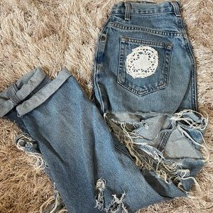 Destroyed denim